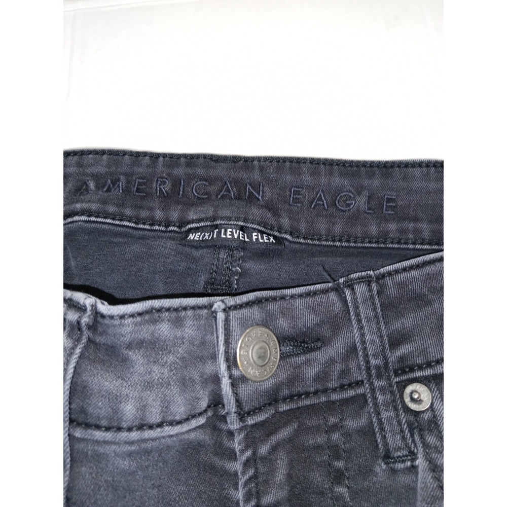 American Eagle Next Level Flex Jeans Mens 29x32 Black Slim Stretch Denim Dark Wa - Picture 7 of 13